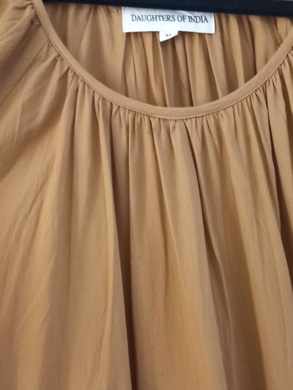 DAUGHTERS OF INDIA camel brown cotton dress - Picture 5 of 10